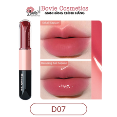 Son Mooekiss Serum Dưỡng Không Dính Cốc Hiệu ứng Tráng Gương Hai đầu đa Năng 3ml+3ml