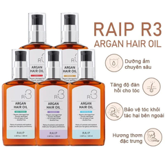 Tinh Dầu Dưỡng Tóc Bóng Mượt Raip R3 Argan Hair Oil 100ml