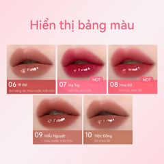 Son Bóng AZTK 2 Đầu Candy Double Touch Lipgloss Đầu Son Bùn Mờ Đầu Son Bóng Tráng Gương 1.7ml+1.7ml