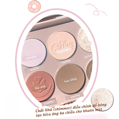 Bảng Tạo Khối 6 Ô Gogo Tales Nude Light Shadow Highlight Contouring Disk 168g GT445