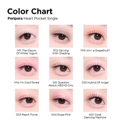 [PERIPERA] Phấn Mắt Đơn Tiện Lợi PERIPERA Heart Pocket Single