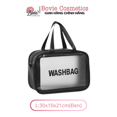 Túi đựng mỹ phẩm du lịch WASH BAG trong suốt, túi đựng đồ trang điểm mini cao cấp cực xinh