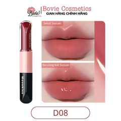 Son Mooekiss Serum Dưỡng Không Dính Cốc Hiệu ứng Tráng Gương Hai đầu đa Năng 3ml+3ml