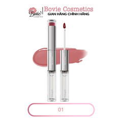 Son Bóng AZTK 2 Đầu Candy Double Touch Lipgloss Đầu Son Bùn Mờ Đầu Son Bóng Tráng Gương 1.7ml+1.7ml