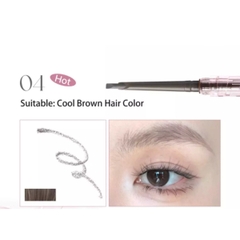 Chì Kẻ Mày Flortte Solid Small Machete Eyebrow Pencil  Thiết Kế Đầu Vát Dễ Kẻ Cho Người Mới, Bền Màu 0.11g