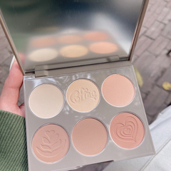 Bảng Tạo Khối 6 Ô Gogo Tales Nude Light Shadow Highlight Contouring Disk 168g GT445