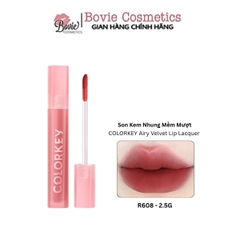 Son Kem Lì Mịn Mượt Colorkey Airy Velvet Lip Lacquer 2.5g