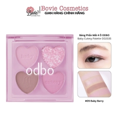 Bảng Phấn Mắt 4 Ô Hình Trái Tim ODBO Baby Cutesy Palette OD2035
