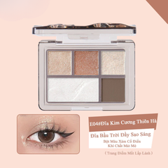 VEECCI Bảng Phấn Mắt Năm Màu Ngọc Trai Shimmer VC004