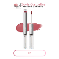 Son Bóng AZTK 2 Đầu Candy Double Touch Lipgloss Đầu Son Bùn Mờ Đầu Son Bóng Tráng Gương 1.7ml+1.7ml