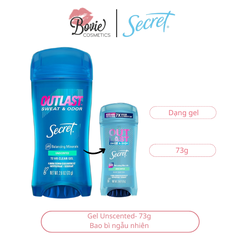 Sáp, Gel Ngăn tiết mồ hôi và Khử mùi Secret nhiều mùi hương