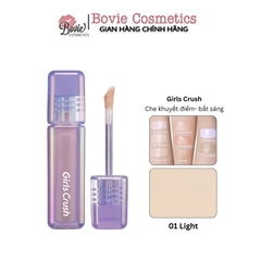 Kem che khuyết điểm, tạo khối và bắt sáng dạng lỏng Girls Crush Watery Velvet Liquid Concealer