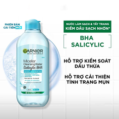 Nước Tẩy Trang Làm Sạch Sâu Garnier Micellar Cleansing Water