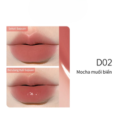 Son Mooekiss Serum Dưỡng Không Dính Cốc Hiệu ứng Tráng Gương Hai đầu đa Năng 3ml+3ml