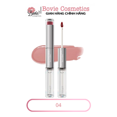 Son Bóng AZTK 2 Đầu Candy Double Touch Lipgloss Đầu Son Bùn Mờ Đầu Son Bóng Tráng Gương 1.7ml+1.7ml