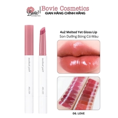 Son Dưỡng Bóng 4u2 Melted Yet Gloss Lip Son Kem Lì Mềm Mịn