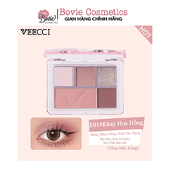 VEECCI Bảng Phấn Mắt Năm Màu Ngọc Trai Shimmer VC004