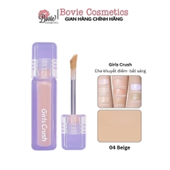 Kem che khuyết điểm, tạo khối và bắt sáng dạng lỏng Girls Crush Watery Velvet Liquid Concealer