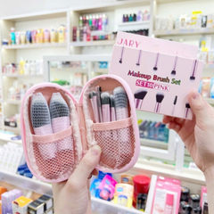 Bộ cọ trang điểm Jary Make Up Brush Set 10 Cây Kèm Túi Đựng da PU