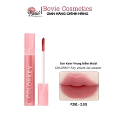 Son Kem Lì Mịn Mượt Colorkey Airy Velvet Lip Lacquer 2.5g