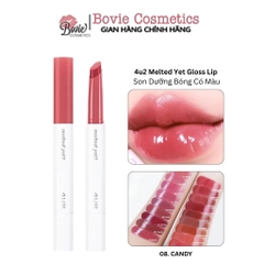 Son Dưỡng Bóng 4u2 Melted Yet Gloss Lip Son Kem Lì Mềm Mịn