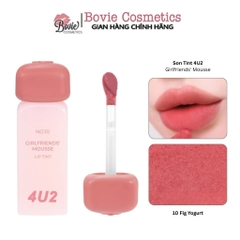 Son Tint Lì Thuần Chay, Mềm Mịn, Lâu Trôi 4U2 Girlfriends' Mousse Lip Tint 3g