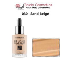 Kem Nền Kiềm Dầu, Che Phủ Tự Nhiên Catrice HD Liquid Coverage Foundation 30ml