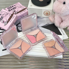 [VEECCI] Phấn Má Hồng VEECCI 3 Ô x MY FRIEND RABBIT OH~ BABE In Nổi Gợn Sóng Tone màu tự nhiên 7g