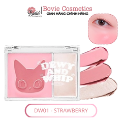 Má Hồng Kem Kèm Highlight Black Rouge Dewy Whip Cheek And Beam