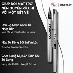 Bút Kẻ Mắt Nước Lâu Trôi Colorkey Floating Color Liquid Eyeliner 0.5ml