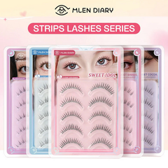 Lông Mi Giả Mlen Diary Gân Trong Suốt 5 Cặp