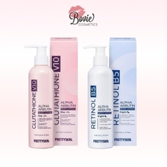 Kem Dưỡng Body Ban Ngày Và Ban Đêm Prettyskin  Retinol B5 Alpha Arbutin Body Lotion & Glutathione V10 Alpha Arbutin Body Lotion