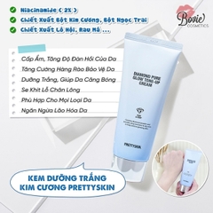 Kem Dưỡng Trắng Prettyskin Diamond Pure Glow Tone – Up Cream 100ml