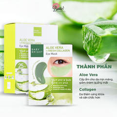 Mặt Nạ Lô Hội Và Collagen Mắt Baby Bright Aloe Vera & Fresh Collagen Eye Mask