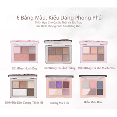VEECCI Bảng Phấn Mắt Năm Màu Ngọc Trai Shimmer VC004