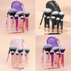 Bộ cọ trang điểm Jary Make Up Brush Set 10 Cây Kèm Túi Đựng da PU