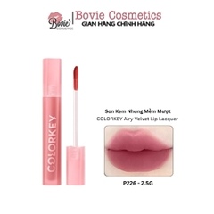 Son Kem Lì Mịn Mượt Colorkey Airy Velvet Lip Lacquer 2.5g