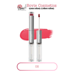 Son Bóng AZTK 2 Đầu Candy Double Touch Lipgloss Đầu Son Bùn Mờ Đầu Son Bóng Tráng Gương 1.7ml+1.7ml
