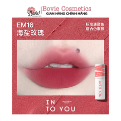 Son Kem Bùn & Má Hồng Mịn Môi Lâu Trôi Into You Shero Super Matte Lip & Cheek Mud 2g