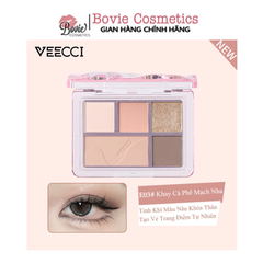 VEECCI Bảng Phấn Mắt Năm Màu Ngọc Trai Shimmer VC004