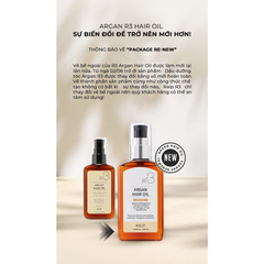 Tinh Dầu Dưỡng Tóc Bóng Mượt Raip R3 Argan Hair Oil 100ml