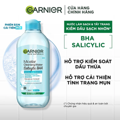 Nước Tẩy Trang Làm Sạch Sâu Garnier Micellar Cleansing Water