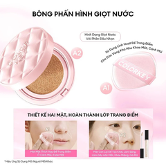 Phấn Nước Chống Nắng Colorkey Long Lasting Flawless Brightening Cushion Cream SPF50+ PA++++