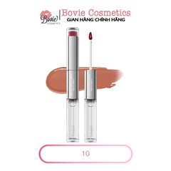 Son Bóng AZTK 2 Đầu Candy Double Touch Lipgloss Đầu Son Bùn Mờ Đầu Son Bóng Tráng Gương 1.7ml+1.7ml