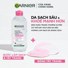 Nước Tẩy Trang Làm Sạch Sâu Garnier Micellar Cleansing Water