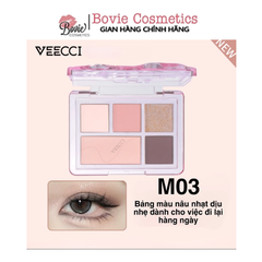 VEECCI Bảng Phấn Mắt Năm Màu Ngọc Trai Shimmer VC004