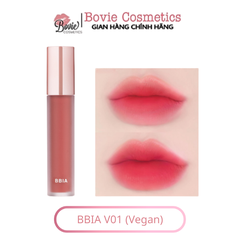 (Vegan - 2023) Son kem lì Bbia Last Velvet Lip Tint Version 8 Full màu
