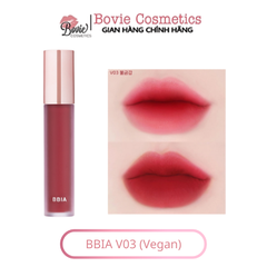 (Vegan - 2023) Son kem lì Bbia Last Velvet Lip Tint Version 8 Full màu