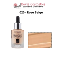 Kem Nền Kiềm Dầu, Che Phủ Tự Nhiên Catrice HD Liquid Coverage Foundation 30ml