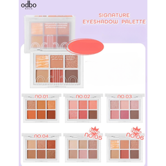 Bảng phấn mắt 6 ô Odbo Signature Eyeshadow Palette OD276